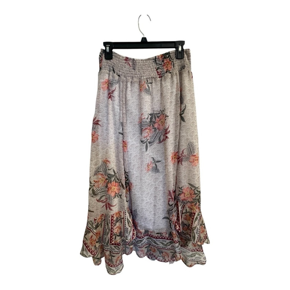 Style & Company Petite Floral skirt Size Women’s Medium Petite, Ruffle hem Lined - Picture 2 of 9